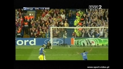 Chelsea 1 - 0 Barcelona - Essien Goal