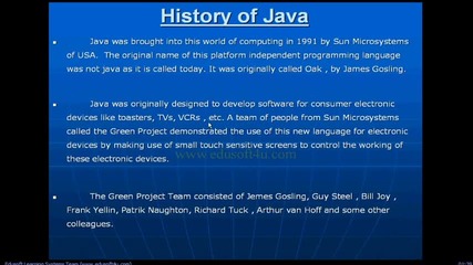 History Of Java 01