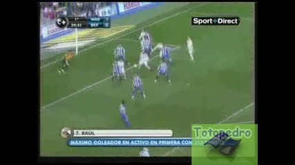 Реал Мадрид 1:0 Депортиво Раул Победен Гол 25.01