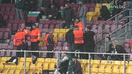 Напрежение в сектора за гости, изведоха извън стадиона фенове на Лудогорец