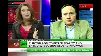 Alex Jones on Rtamerica Hillary Clinton - We Are Losing The Infowar Charlie Sheen, Winning! 