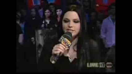Интервю с Evanescence (Live at Much) Част 3