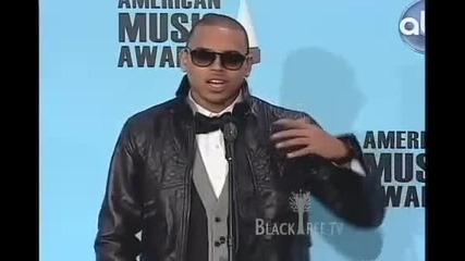 Интервю с Chris Brown на American Music Awards 2008