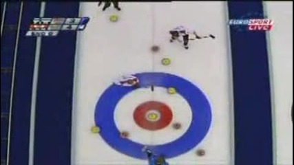  Curling 2006 Olimpic Final. Невероятно пускане..