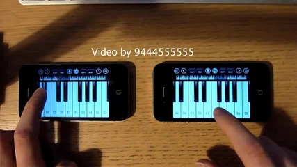 Grenade - Bruno Mars, Two iphone_ipod Touch Pianos