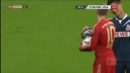 Опаа топката се спука на мача Байерн Мюнхен - Кюлн