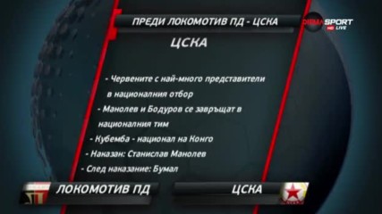 Преди Локомотив Пд - ЦСКА