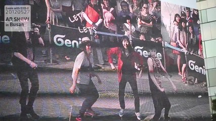 Genie with Exo-k - Ar Show in Pusan, Korea ( making film )