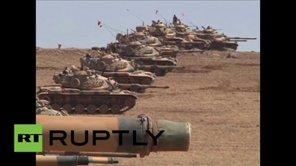 Турция: Танкове обособяват буферна зона на границата със Сирия