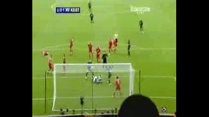 Tevez v Liverpool 1 - 0 Man United 