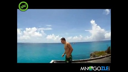Изродски скок от хотел в морето