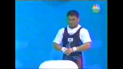 2004 Weightlifting Athens 77kg C&j 