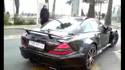 Mercedes Sl 65 Amg Black Series Start Up and Accelerates