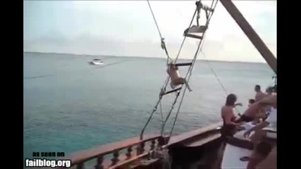 Rope Swing Fail 