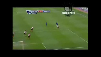 Sunderland vs Manchester United 1 - 2 (macheda goal - 11.04.09)