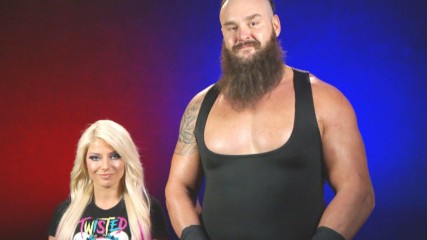 Braun Strowman & Alexa Bliss are proud to stand tall for Connor's Cure in WWE Mixed Match Challenge