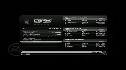 Fifa 11 Bolton Manager Mode # 1