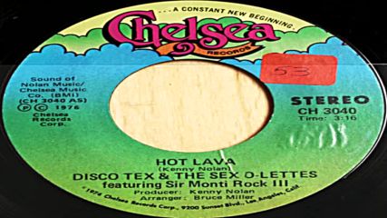 Disco Tex and The Sex-o-lettes Feat. Sir Monti Rock Iii - Hot Lava (usa 1976 inst.)