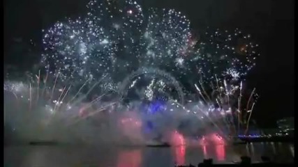 Happy New Year 2012 London Fireworks (full)