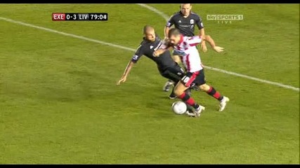 2011-08-25 Exeter vs Liverpool 1-3 Nardiello (80 pen) Carling Cup
