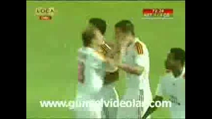 Maccabi Netanya 1 - 4 Galatasaray Goals and Skills 30.07.2009 