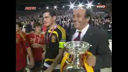 Испания Европейски Шампион 2008 - Награждаването