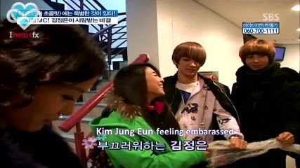 [eng Sub] f (x) & Shinee w/ Kim Jung Eun after Chocolate Recording