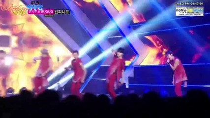 140802 Infinite - Back + First Win! Music Core