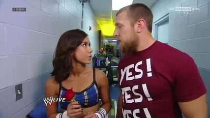 Aj Lee Rejects Daniel Bryan Intentions In Backstage - Wwe Raw 7_2_12