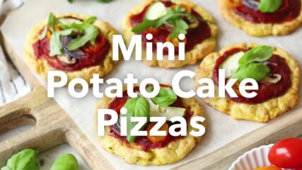 Mini Potato Cake Pizzas