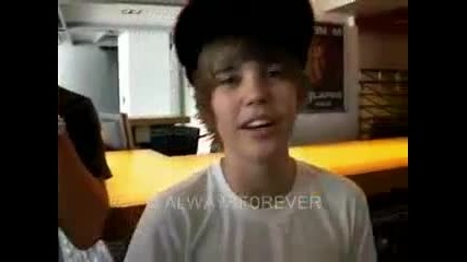 Justin Bieber says Thank You