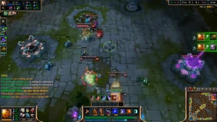 League Of Legends : Xin Zhao Triple Pentakill