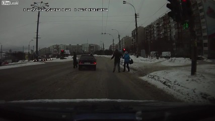 На косъм от инцидент