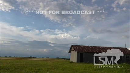 Time lapse - Буря в далечината в Оклахома 24.6.2014