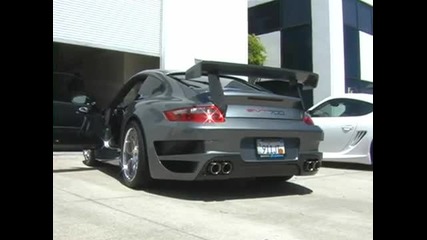 Porsche 997 Twin Turbo with Techart Tubi Race Exhaust 