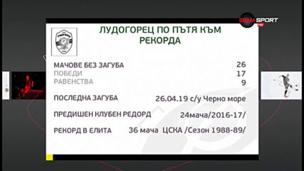Лудогорец по пътя към рекорда за най-много мачове без загуба в елита