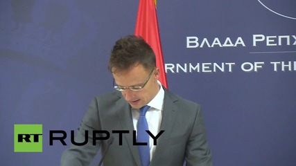 Serbia: Hungarian FM talks of Europe's 'hypocrisy' after meeting with Serbian FM