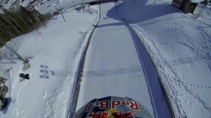 220ft Snowmobile Jump in Sweden - Daniel Bodin 2013