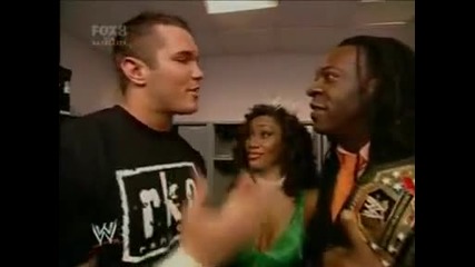 Wwe Smackdown 27.1.2006 Randy Orton, Booker T, Sharmell backstage