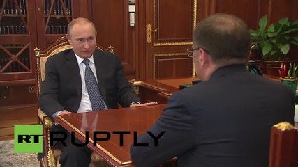 Russia: Putin meets Chairman of the Pension Fund Board Drozdov in Moscow