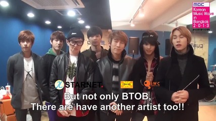 Greeting Message From Btob_kmwb 2013