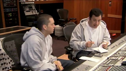 Eminem учи Jimmy Kimmel на рап