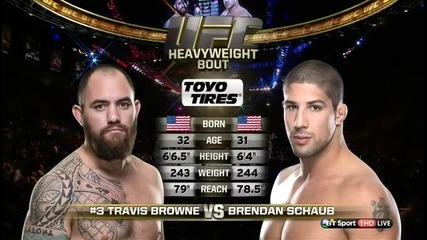 Ufc, Mma битка- Травис Браун срещу Брандън Шауб
