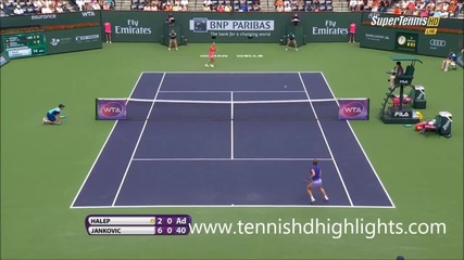 Simona Halep vs Jelena Jankovic - Indian Wells 2015 Final