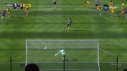 Newcastle United with a Penalty Goal vs. Sheffield United FC