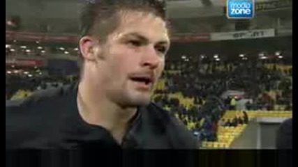 Bloody All Blacks Captain Richie Mccaw rugby interview