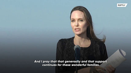 Angelina Jolie visits Rohingya camp in Bangladesh