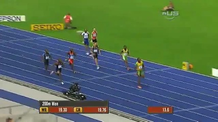 Usain Bolt - 6 World Records in 100m (9.72, 9.69, 9.58) , 200m (19.30 19.19) , 4x100m relay (37.10) 