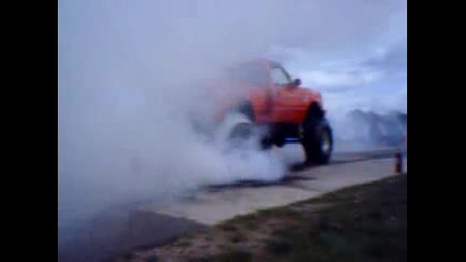 Big truck burnout