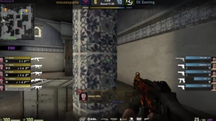 CS:GO - Mousesports vs SK Gaming - Dust2 - Група B - IEM Oakland 2016